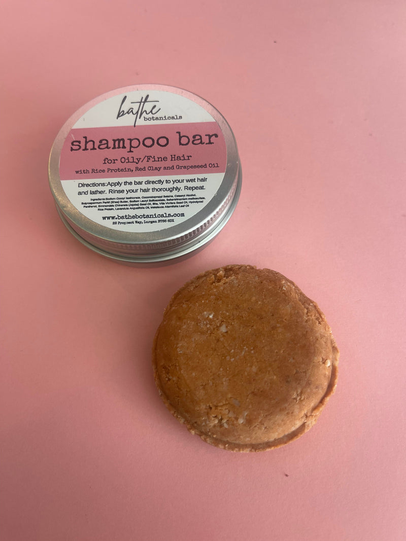 Oily/ Fine shampoo bar in aluminium tin