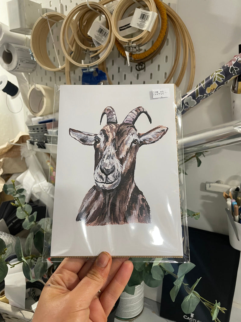 A5 Goat Print