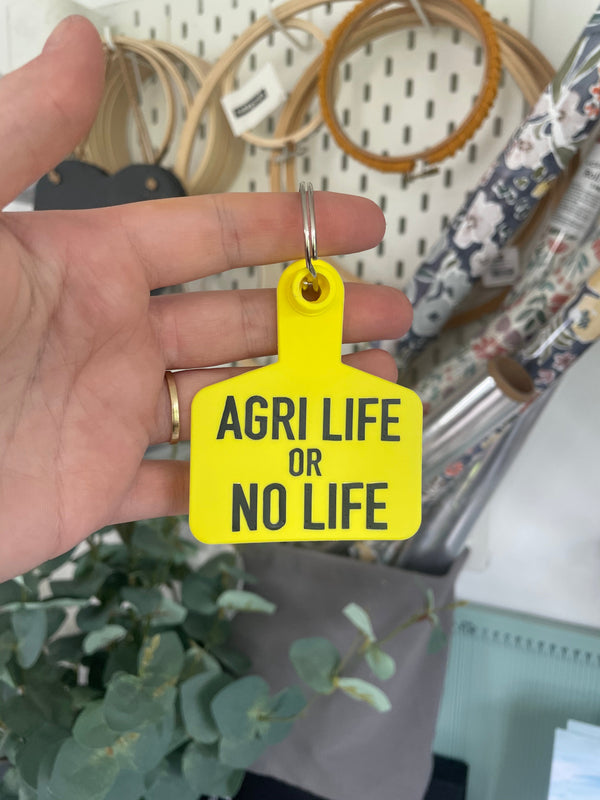 ‘AGRI LIFE’ Cattle Tag Keyring