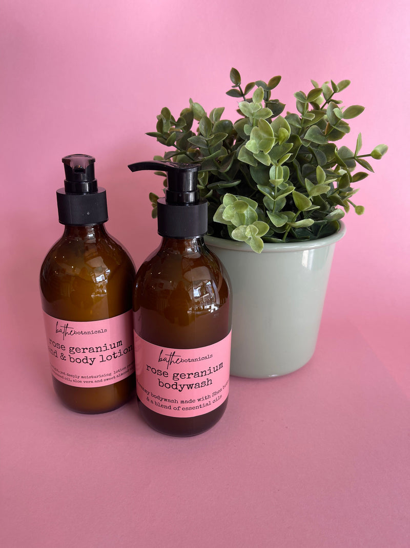 Rose Geranium hand and body lotion