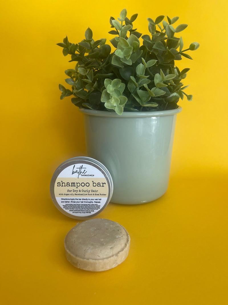 Dry/ Curly shampoo bar in aluminium tin