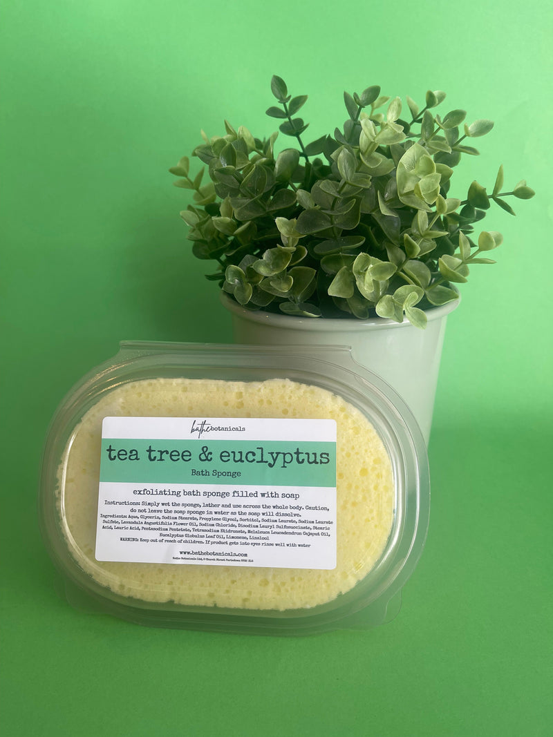 Tea Tree and Eucalyptus Soap Sponge