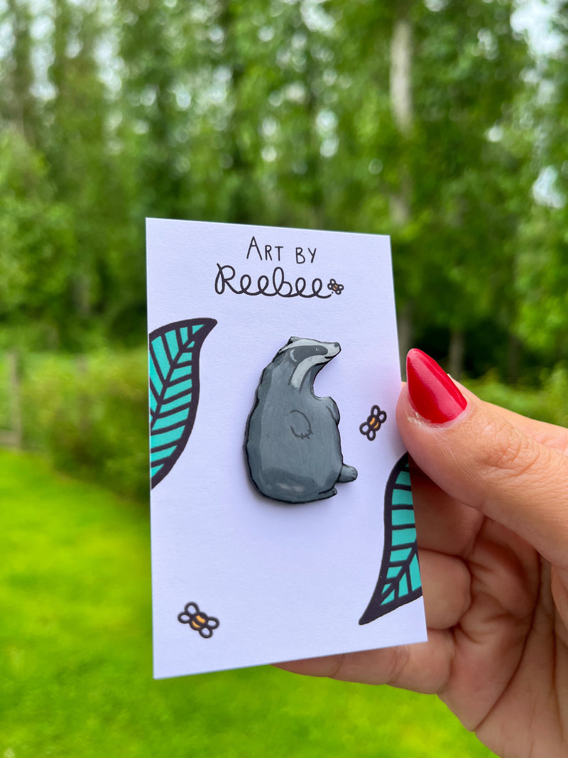 Badger Pin Badge