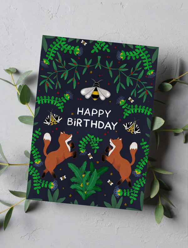 Birthday Card Fox