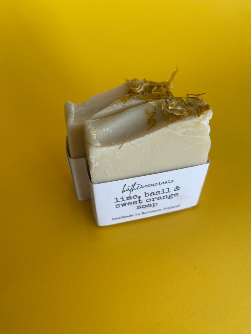 Lime, Basil & Sweet Orange soap