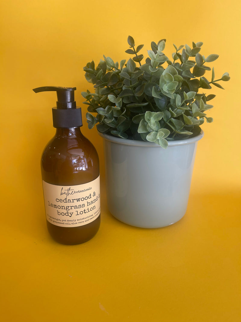 Cedarwood and lemongrass Botanical hand and body lotion