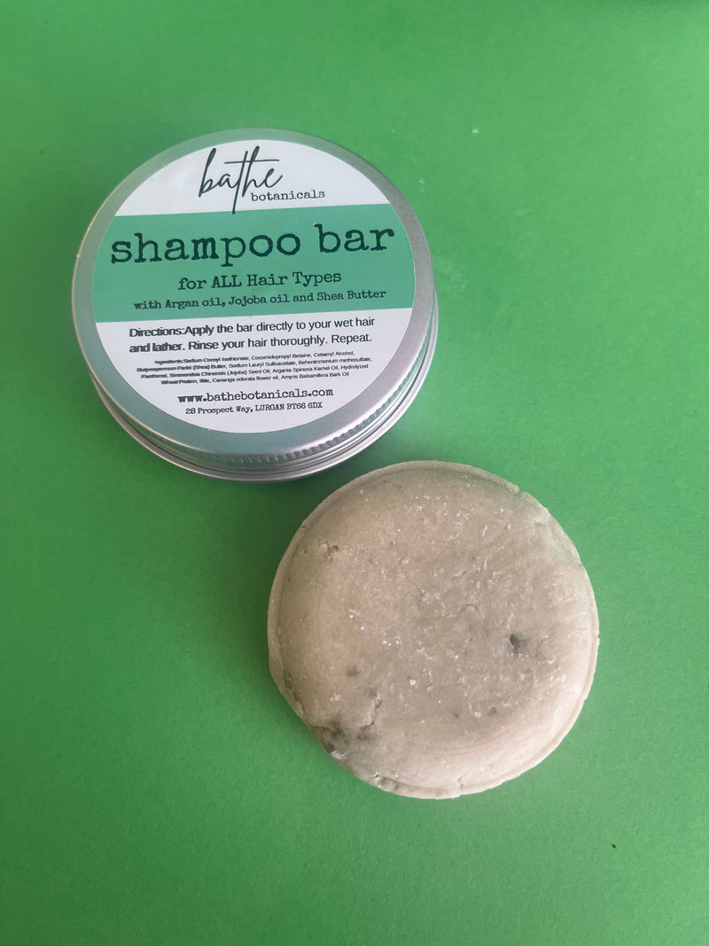 ALL HAIR TYPES (normal) hair shampoo bar in aluminium tin