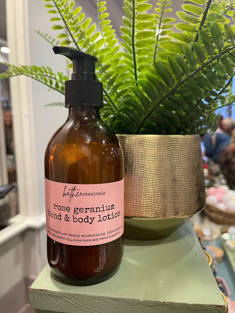 Rose Geranium hand and body lotion