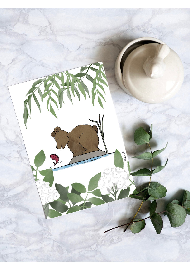 Bear Watercolour Animal Print