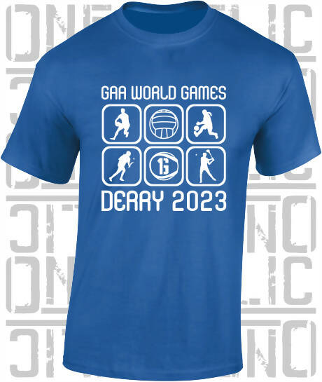 GAA World Games, Derry 2023, Kids T-Shirt - All County Colours Available
