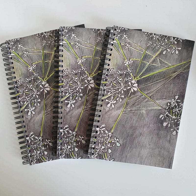 A5 Notebook - 'Umbels 1' - Free P&P
