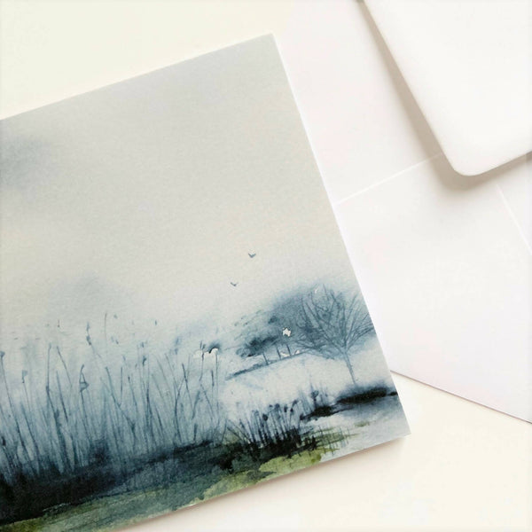 'Misty Rain' Greetings Card