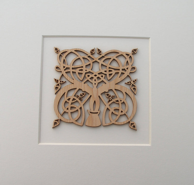 Irish Celtic Woodcuts - The Tree of Life