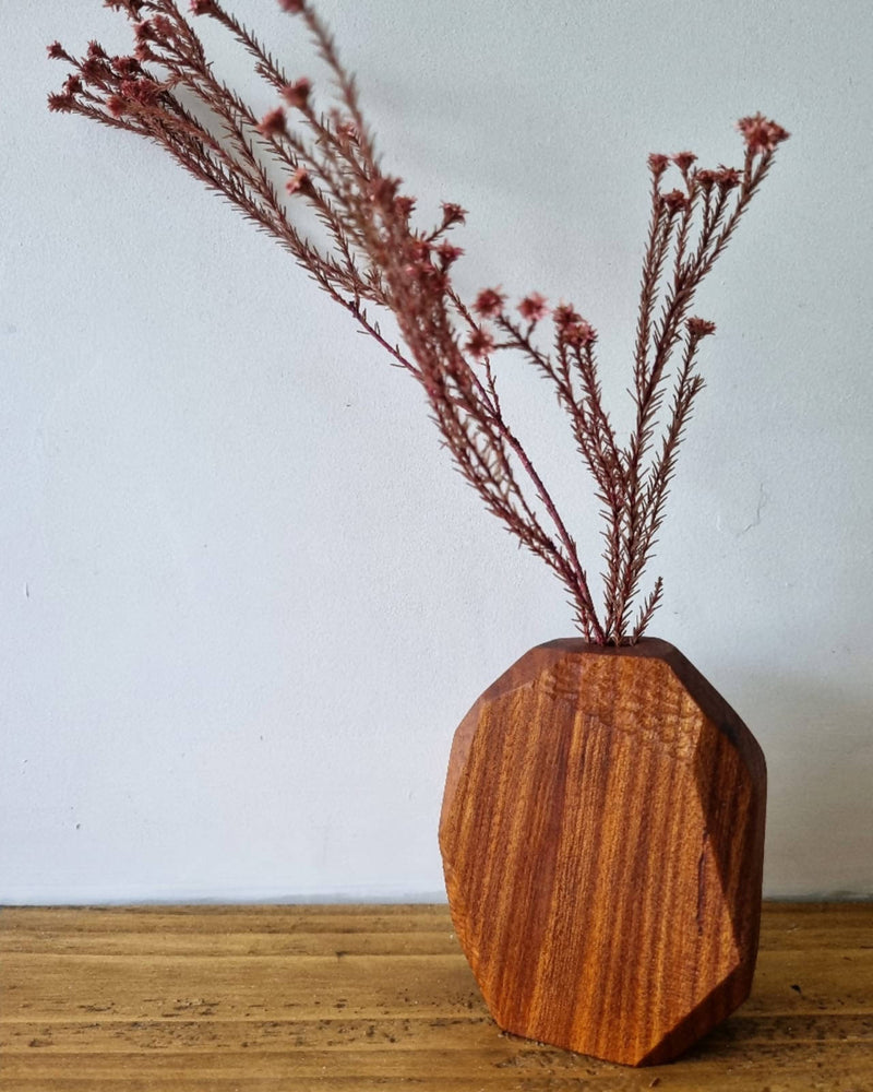 Carved mini vase