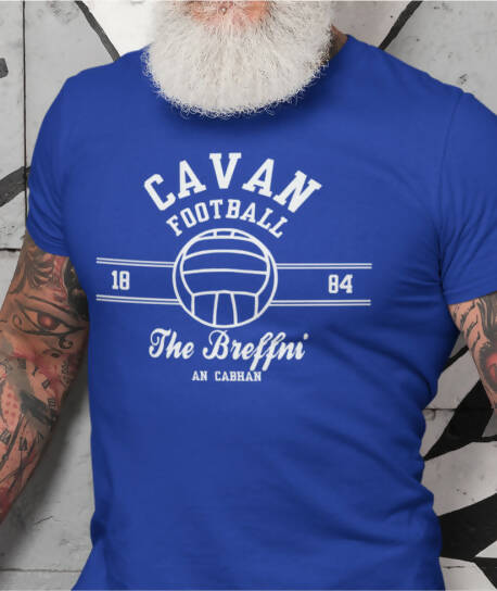 Cavan Football - Adult T-Shirt - Royal/White
