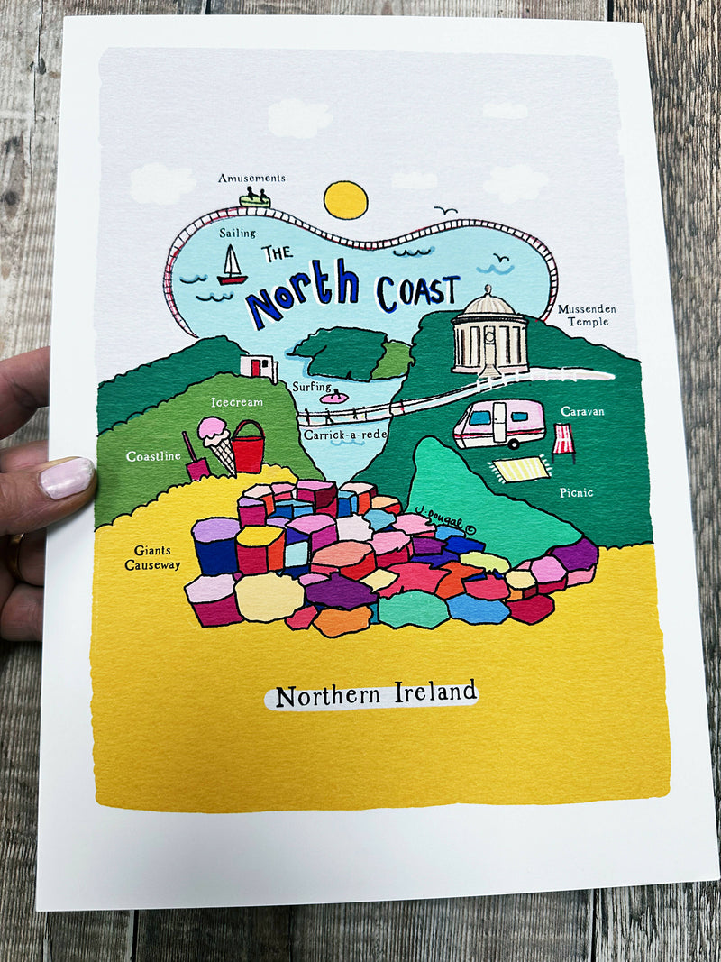 The North Coast Print by Julie Dougal Print