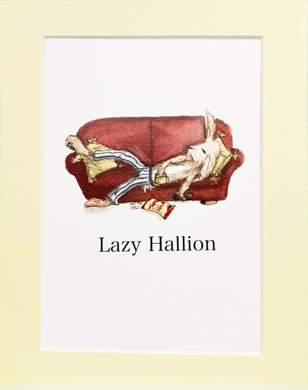 Lazy Hallion Print