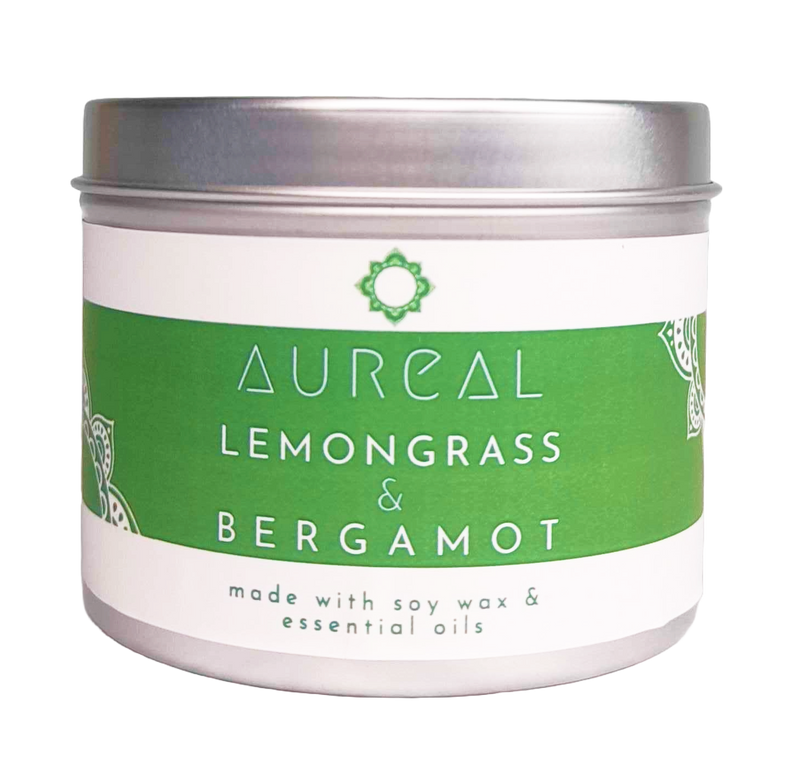 Lemongrass & Bergamot Tin Candle