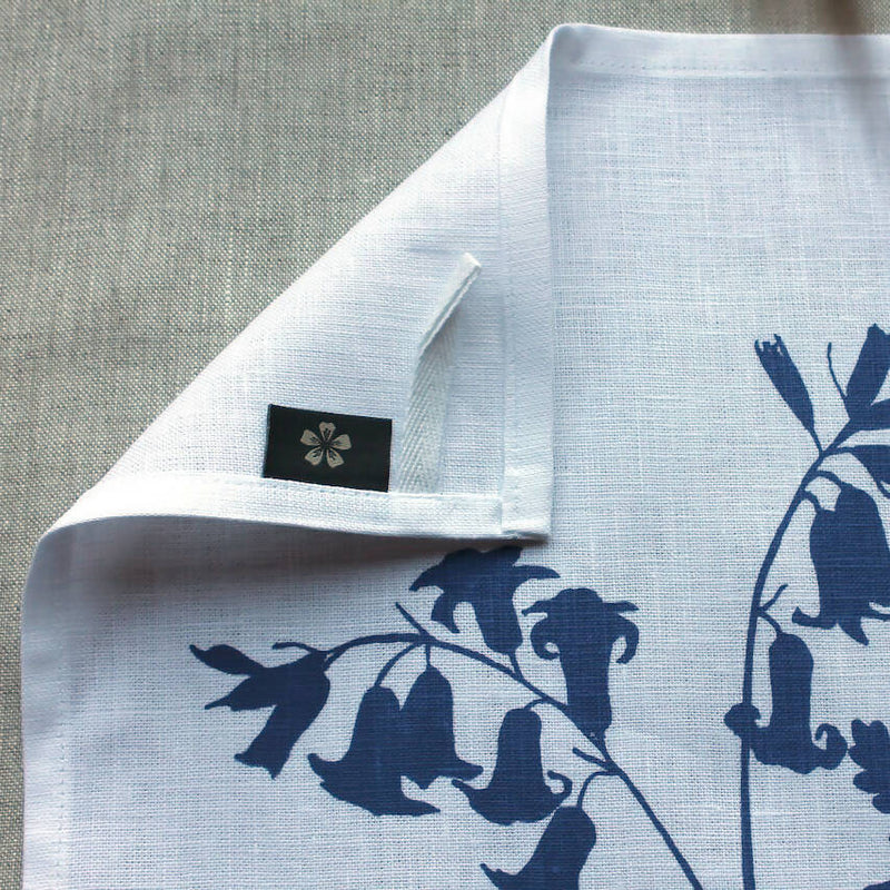 Bluebell Irish Linen Tea Towel