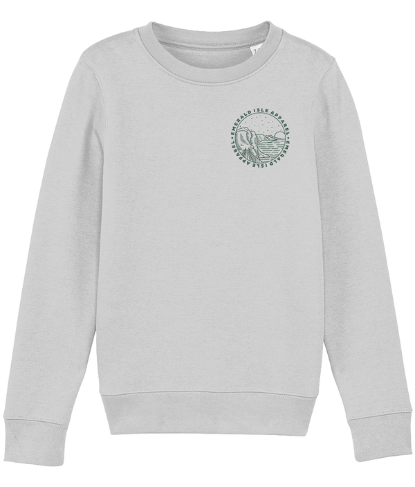 Mini Me Heather Grey Emerald Isle Apparel Logo Sweatshirt