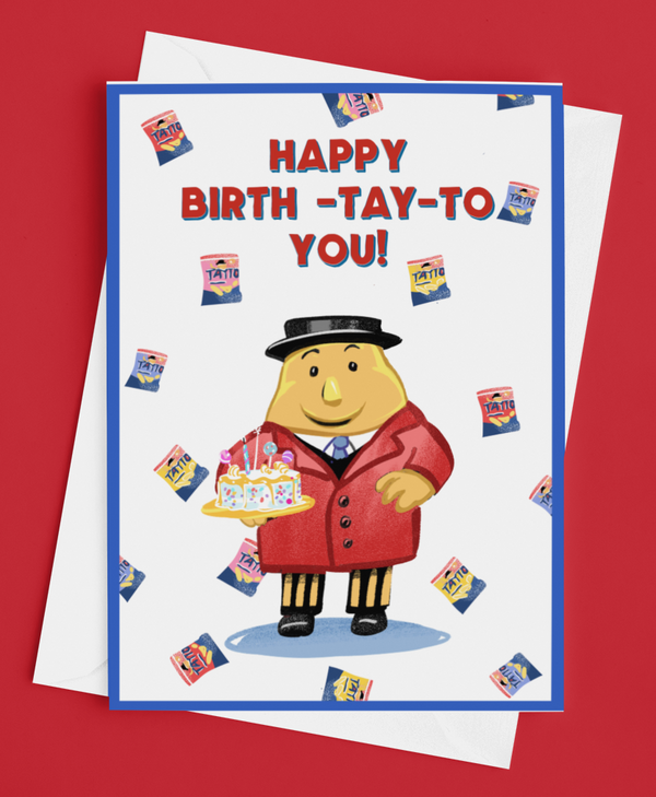 Republic of Ireland Tayto Birthday Card