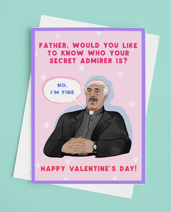 Father Ted Father Stone Valentines Day Card