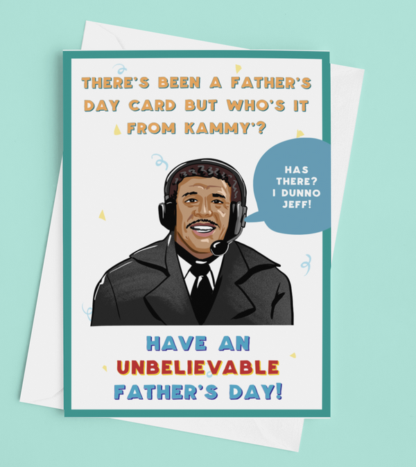 Chris Kamara Father's Day Card