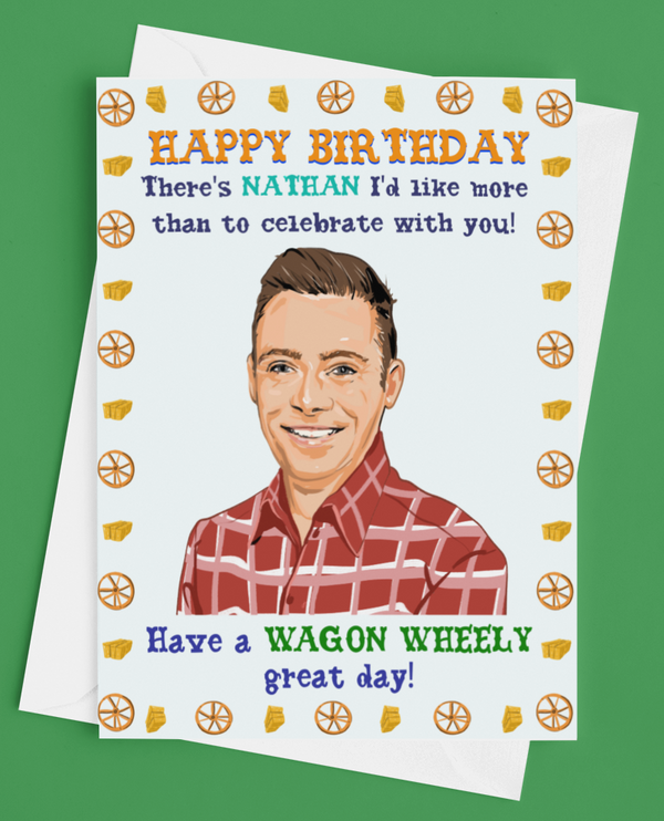 Nathan Carter 'Wagon Wheel' Birthday Card