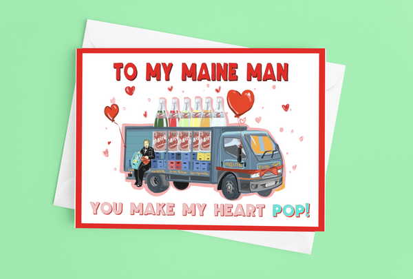 Maine Man Valentine's Card