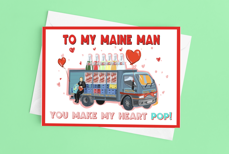 Maine Man Valentine's Card