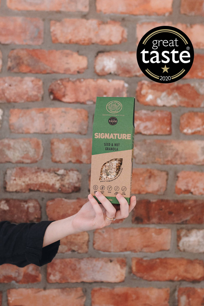 Granola Taster & Gift Box | Green Fingers Family | Vegan | Gluten-free | Refined Sugar-free | Compostable Packaging | FREE UK SHIPPING