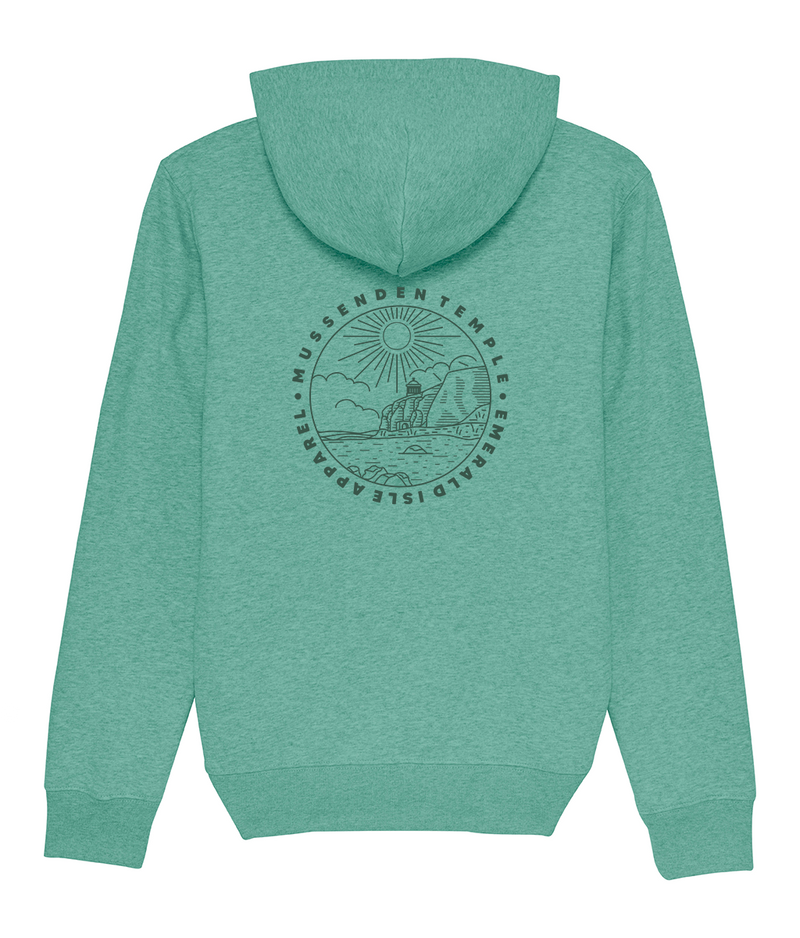 Heather Green Mussenden Temple Pullover Pouch Hoodie