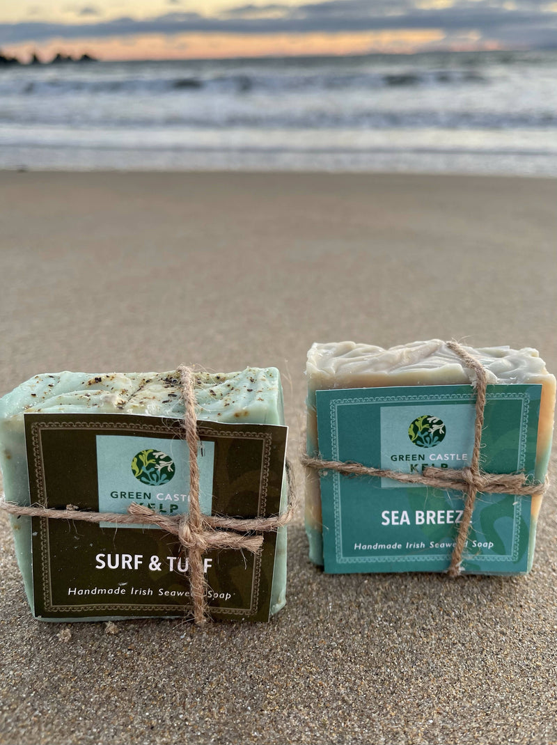 “Surf & Turf” Handmade Irish Seaweed & Peat Moss Soap