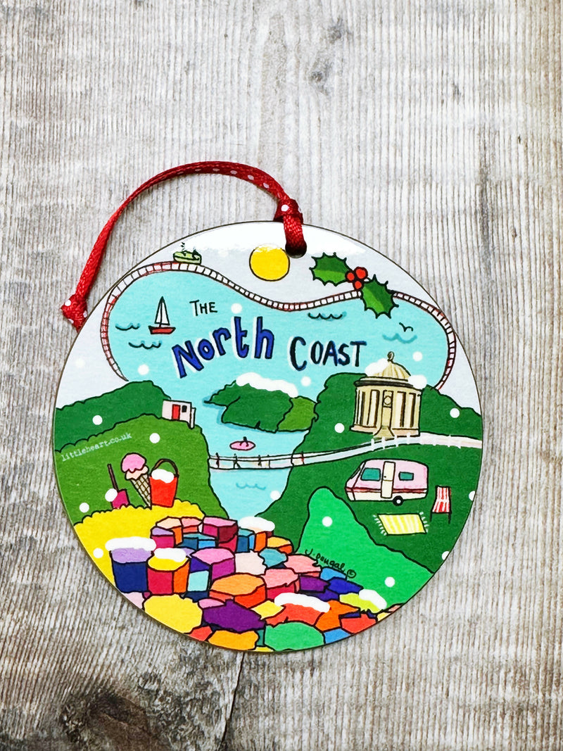 The North Coast Christmas Hanging Decoration by Julie Dougal