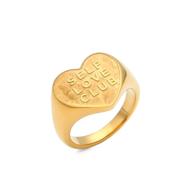 Self Love Heart Ring Gold