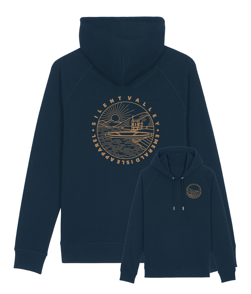 Navy Silent Valley Pullover Side Pocket Hoodie