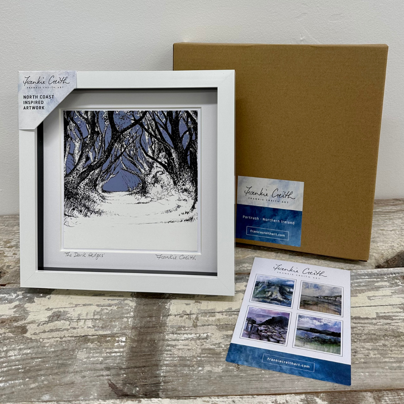 THE DARK HEDGES Box Framed Print