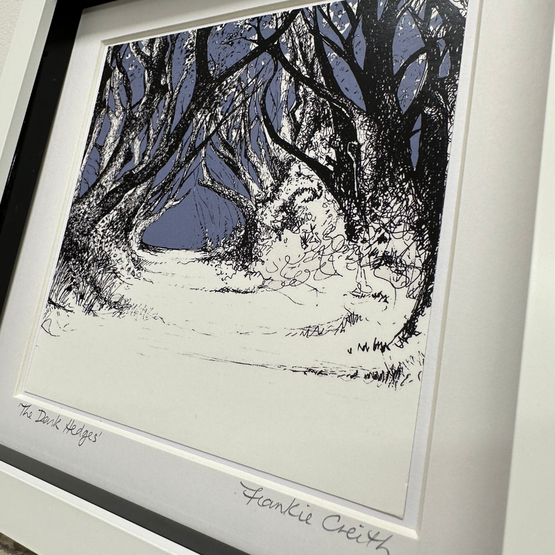 THE DARK HEDGES Box Framed Print