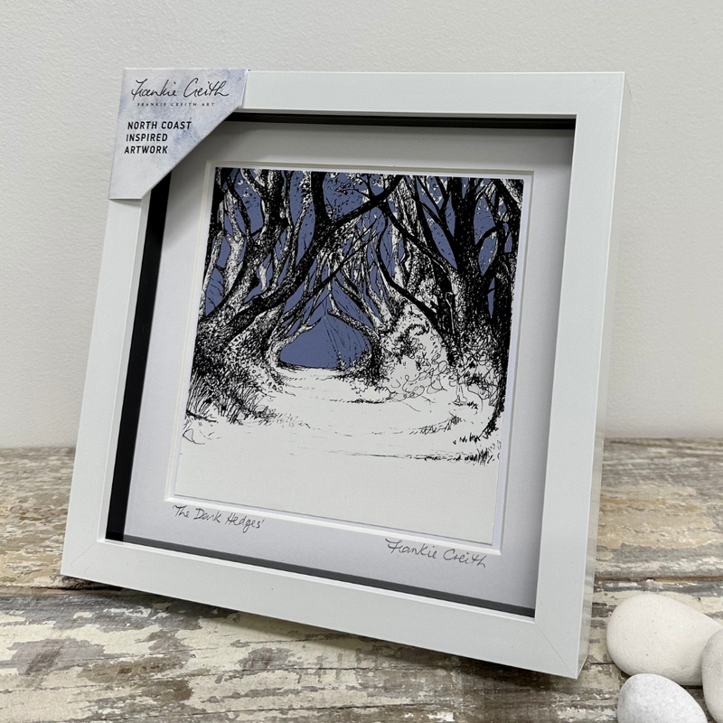 THE DARK HEDGES Box Framed Print