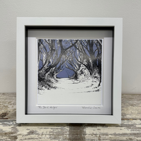 THE DARK HEDGES Box Framed Print