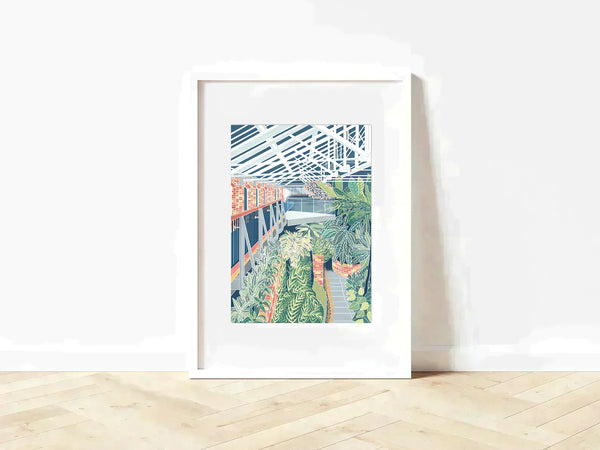 Inside The Tropical Ravine Mounted A5 Print