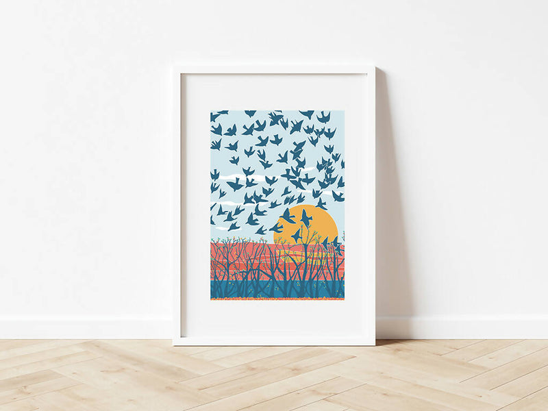 Flock A5 Print