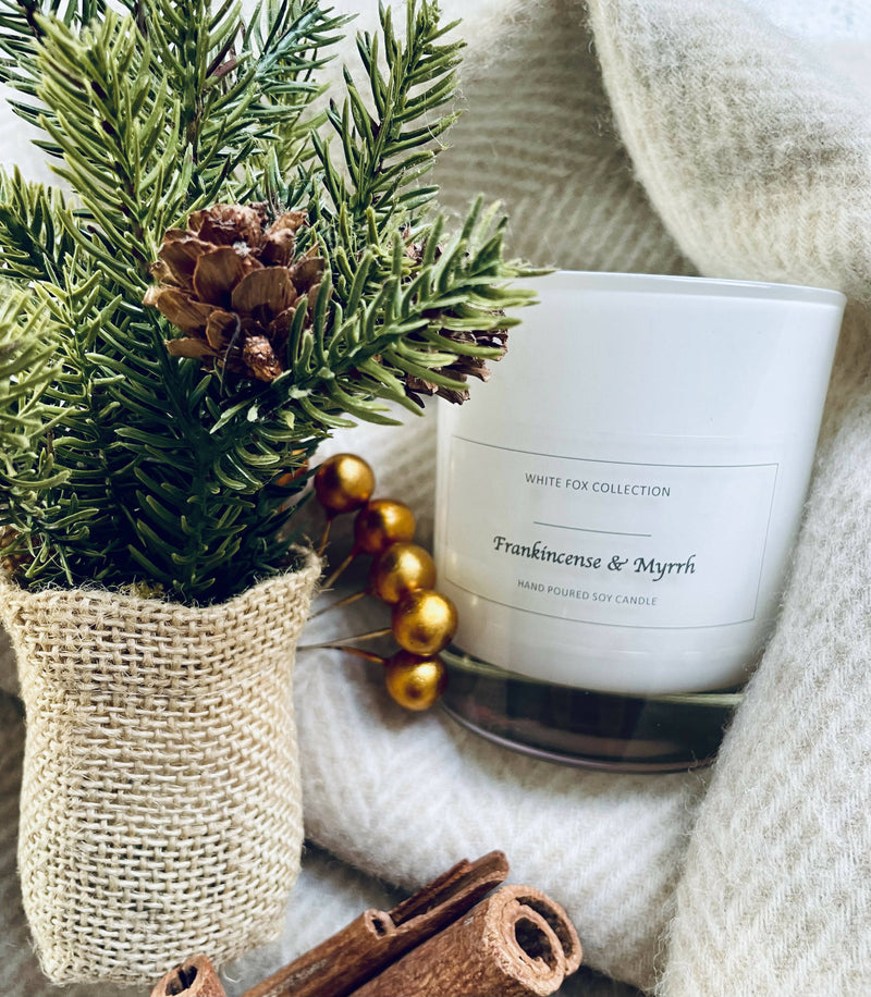 Frankincense & Myrrh Hand Poured Soy Candle