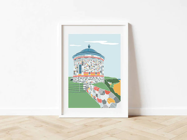 Mussenden Temple Mounted A5 Print