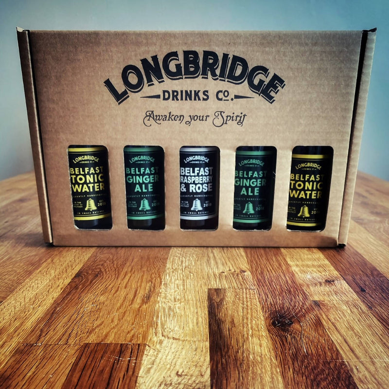 Longbridge Drinks Co Premium Mixers - Belfast Tonic Water- 20cl 10 Pack (2 x Gift Boxes)