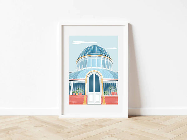 The Palm House Mounted A5 Print