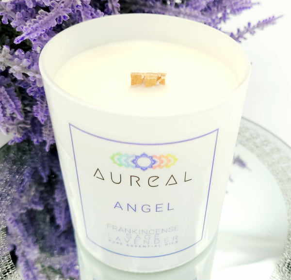 Angel Soy Candle (Frankincense, Lavender & Sage)
