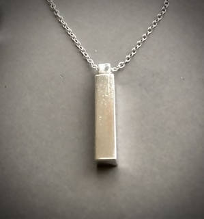 Silver Ingot Pendant (medium)